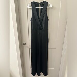 LOFT Tie Front Lapel Jumpsuit